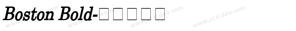 Boston Bold字体转换